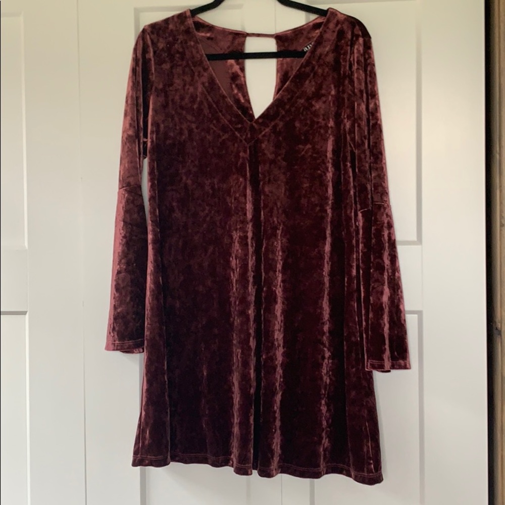 Velvet pink dress